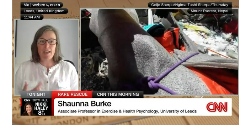 Dr Shaunna Burke interviewed by CNN about the heroic rescue of a Malaysian climber