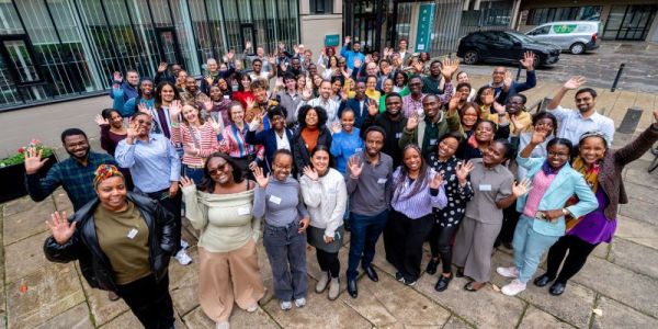 Black in Plant Science conference delegates 2025 outside HELIX