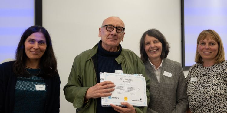 maria kapsali, garry barker, anne forster and sarah astill smile at the camera.